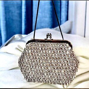 Marcus Brothers Vintage Purse Beaded 60's Chain Strap